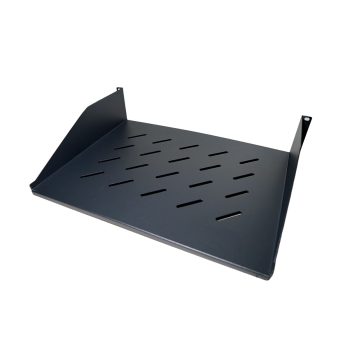 Bandeja Metálica Q-Max para Rack – Soporte Lateral, Ventilada, 2U