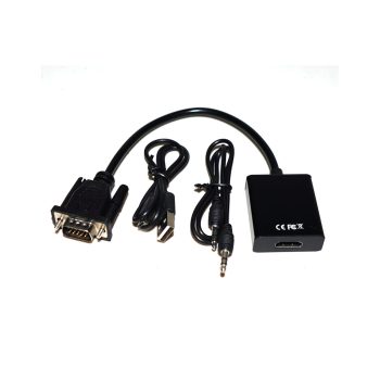 Convertidor VGA a HDMI con Audio y USB